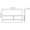 Система инсталляции для унитазов WASSERKRAFT ABENS 20TLT.010.ME.BL.PB04