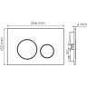 Система инсталляции для унитазов WASSERKRAFT ABENS 20TLT.010.ME.WH.WH02