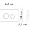 Система инсталляции для унитазов WASSERKRAFT DILL 61TLT.010.ME.MB01