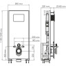 Система инсталляции для унитазов WASSERKRAFT GLAN 66TLT.010.ME.WH.CH04