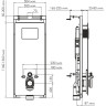 Система инсталляции для унитазов WASSERKRAFT SALM 27TLT.010.ME.BL.MB01