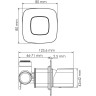 Встраиваемый комплект для раковины WASSERKRAFT A8652.314